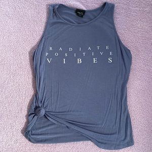 Rue 21 radiate positive vibes tank